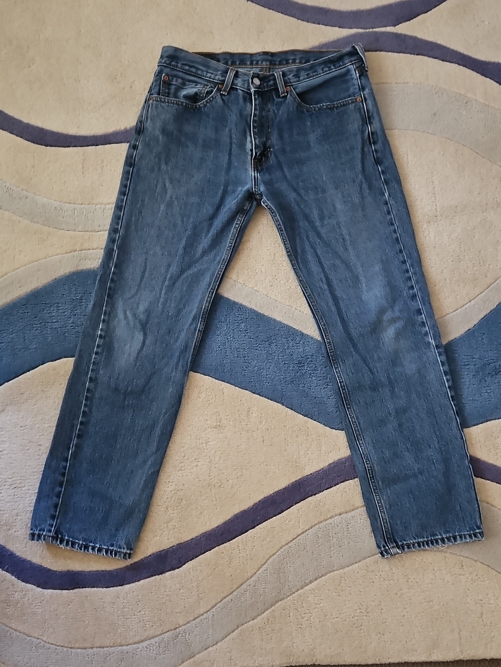 Levi's Men's Blue Straight Leg 505 Jeans W34L32